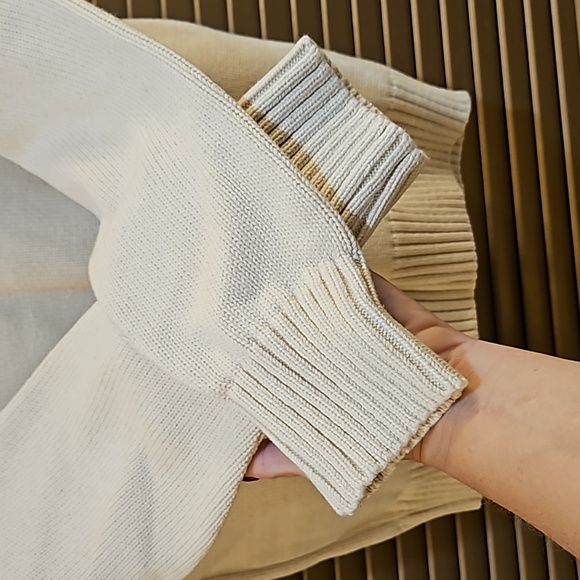 NWOT Kiel James Patrick American Yacht Sweater Cream XS - Picture 8 of 11